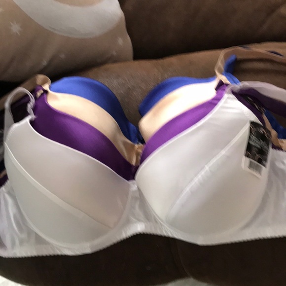 MA MIA Other - 4 PUSH UP BRAS NWT BY MA MIA INTIMATES WHITE, TAN, PURPLE, BLUE EXCELLENT COND.